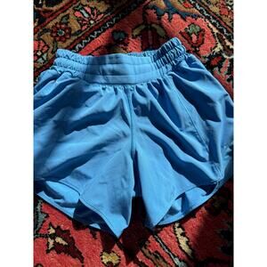 Lululemon Womens  Hotty Hot Running  Shorts Reg Rise size 2 Blue